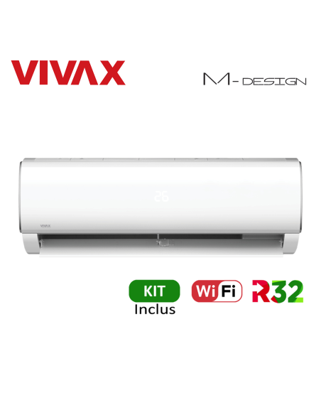 Aer Conditionat VIVAX M-Design ACP-09CH25AEMI Wi-Fi Kit de instalare inclus R32 Inverter 9000 BTU/h